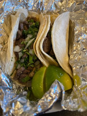 Carne asada street tacos