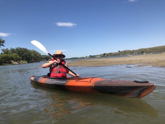 Enjoying the Missouri River