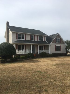 New siding and shutters. Simpsonville