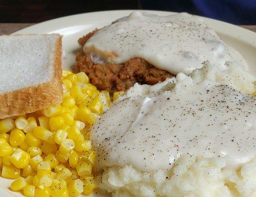 Country fried steak ... daily special today.