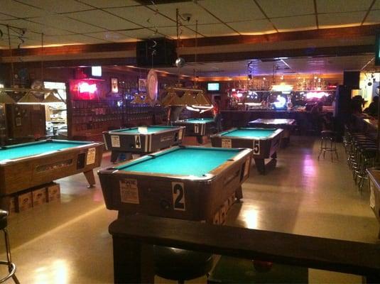 Lotsa pool tables