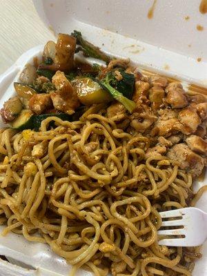 Chicken teriyaki with noodles