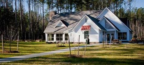 The Freedom Park Interpretive Center features exhibits of artifacts recovered during the construction of the park.