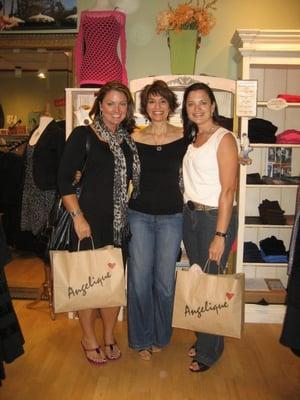 Owner, Claire, with happy customers