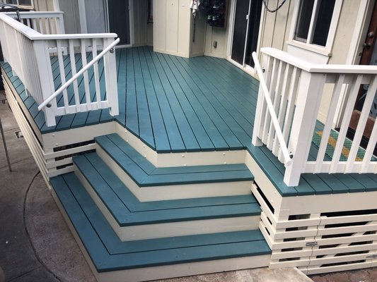 New deck and handrail