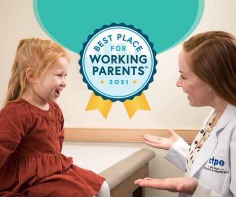 CTPO is recognized as a Best Place for Working Parents! This designation is awarded by Early Matters Greater Austin.