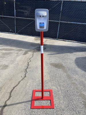 Hand sanitizer stations