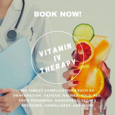 Book now for quality IV vitamin therapies to hydrate your system