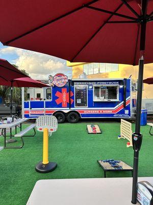 This is our hospital-themed food truck that is available for everyone to come and enjoy!