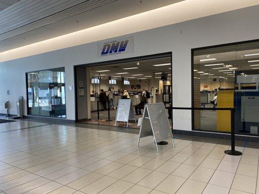 DMV is still at the mall as of Jan 2024