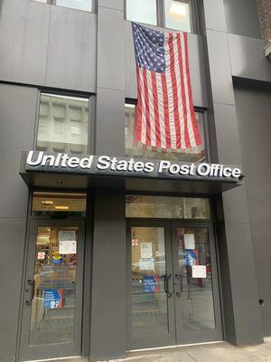 Entrance to post office.