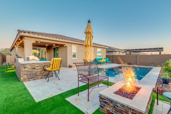 Beautiful Backyard in Vistancia home