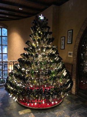 Wine bottle Christmas Tree @ the Gaylord