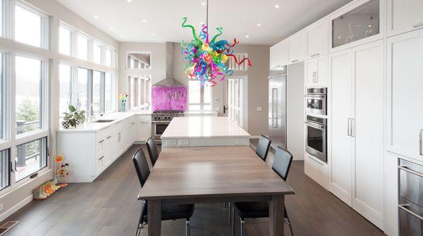 New Construction Kitchen Renovation with a Transitional Style.