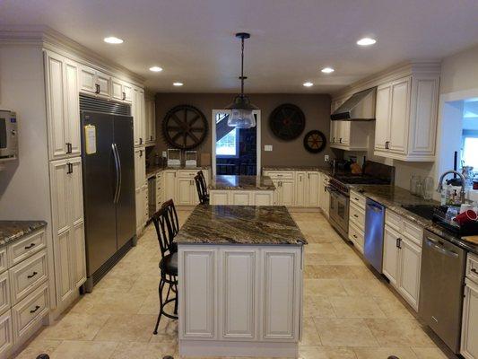 Kitchen with Magma countertops from Stonetech Marble in Trenton, NJ