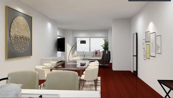 Rendering- living/dining