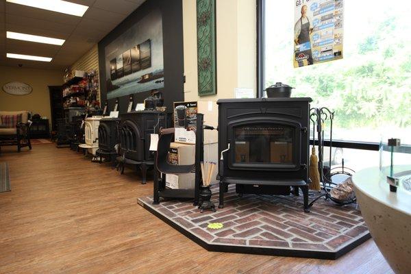 Stove display.