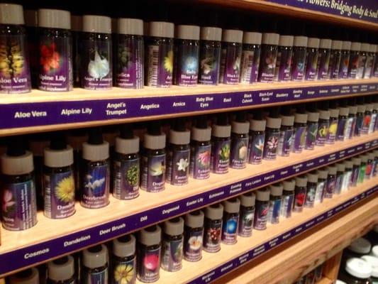 Continuum Healing has the largest supply of flower essences, including Bach flower remedies, in West Michigan.