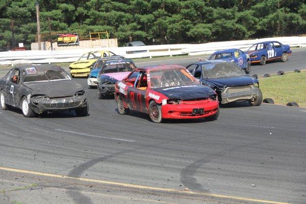 Four Cylinder stock cars compete weekly