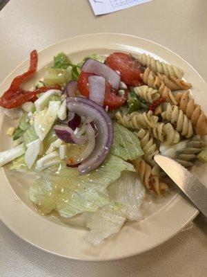 Salad, pasta salad