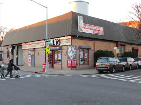 storefront and street