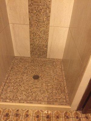 Alcove shower remodel