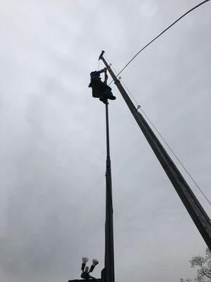 Kemp, Texas Re-Rig using our custom Tool Cat boom fixture. 2017