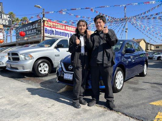 They loved their beautiful Nissan Sentra 
Great gas saver