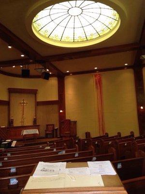 Interior of the new church.