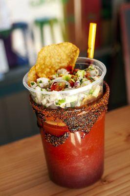 Homemade Michelada Mix and Ceviche