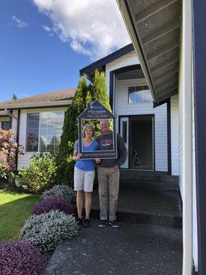 Larry and Jo happily closed on their home in Ferndale, WA