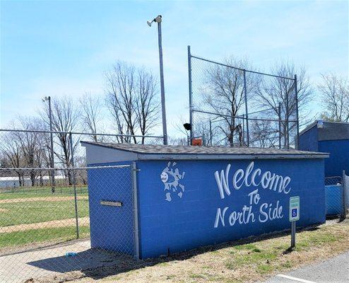 baseball park with a large parking lot