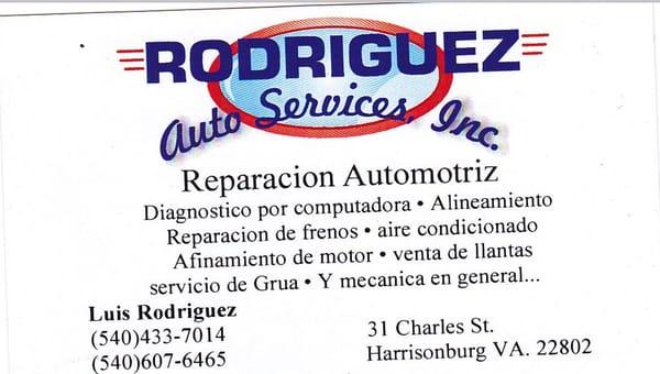 Rodriguez Auto Services Inc