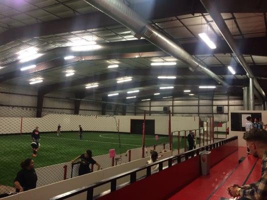 Full sized indoor field plus a small practice field.