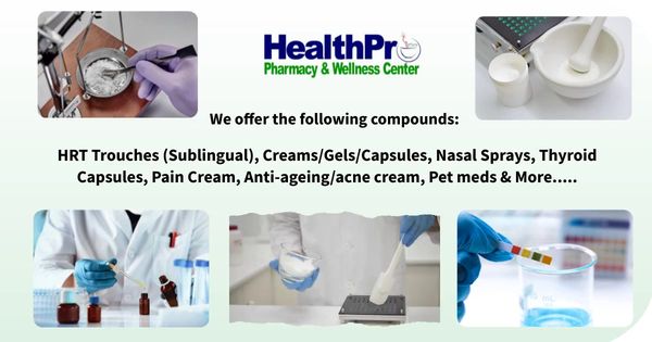 We offer the following prescription compounds.... call 972 954 1231 for more information.