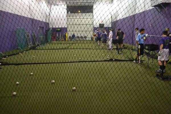 Flexible training space for all baseball activities.