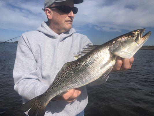 Client with a trout