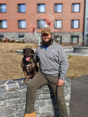 Our Senior Obedience Trainer, Joe Rocha, and his Catahoula rescue, Cooper