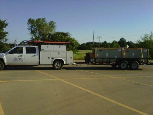 Loaded and ready to go to a commercial install in Mabank, Texas.