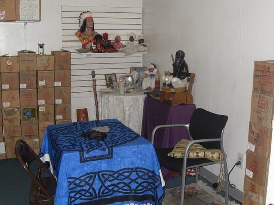 the back room where they do readings and other spiritual work