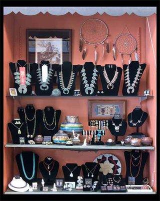 Native American Jewelry display