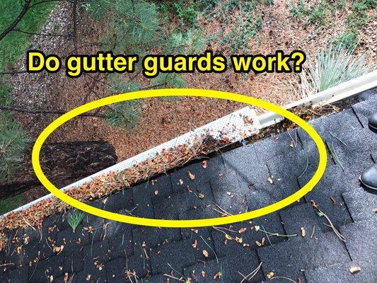 Gutter guards are only as good as they are installed!