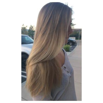 Hair by Jessie! Subtle balayage to take this client from platinum to a natural blonde