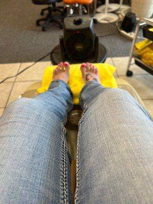 Pedi dry time