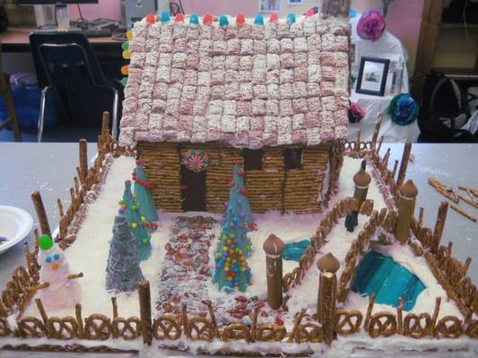 Gingerbread house made by the 2nd-5th graders at CCP (award winning!)