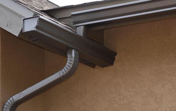 Draining gutter into another gutter