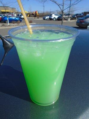 Green lemonade - just in time for St. Patrick Day!