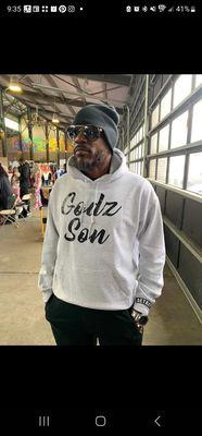 Mr. Godz Son is Rocking the "GODz Son "Hoodie looking quite dapper