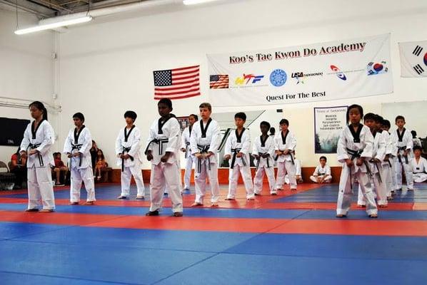 Grandmaster Koo has sculpted each individual student into his master art...a champion. (Black Belt Ceremony 2013)