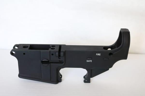 SMF Tactical 9MM 80% Lower Receiver, Anodized, Fire & Safe Etched www.smftactical.com